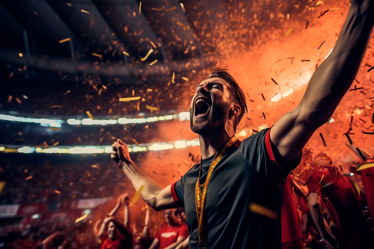 fifa fan on stadium in miami